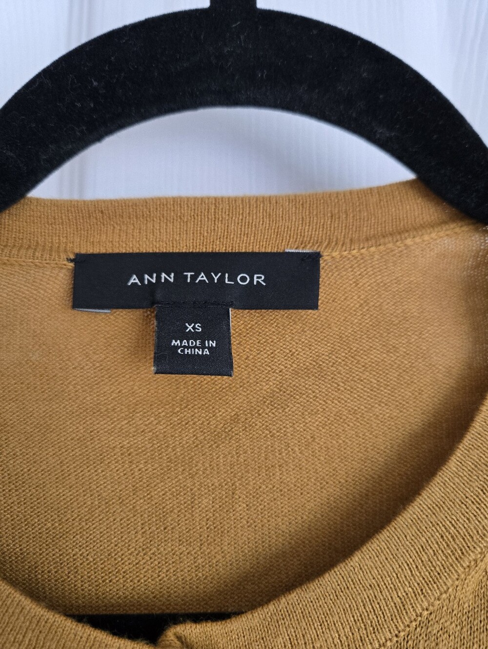 Ann Taylor Mustard Yellow Cardigan In Size XS